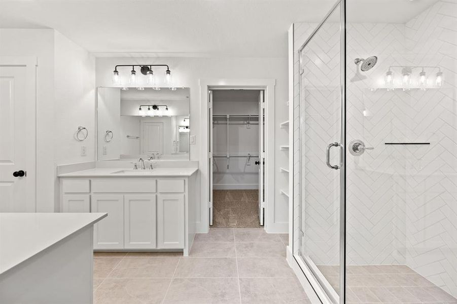 Furnished interior view inside a new home in North Square at Uptown, Celina (Image 8).