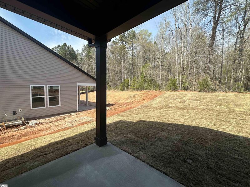 Exterior details and patio area of a home in Shiloh Trail, Wellford (Image 3).