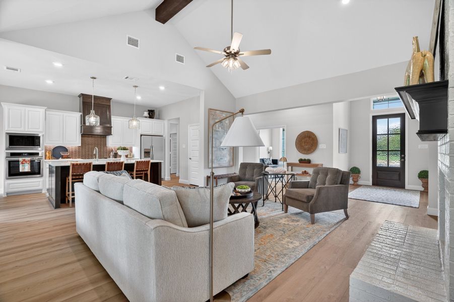 Representative furnished interior of a home built from the Wichita by Cheldan Homes in Arbor Oaks, Boyd (Image 35).
