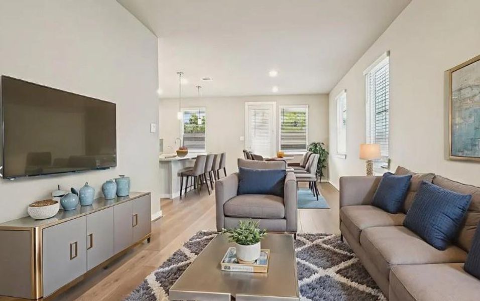 Photo is not of the actual home, but is an inspirational photo of builder’s model home and may depict options, furnishings, and/or decorator features that are not included