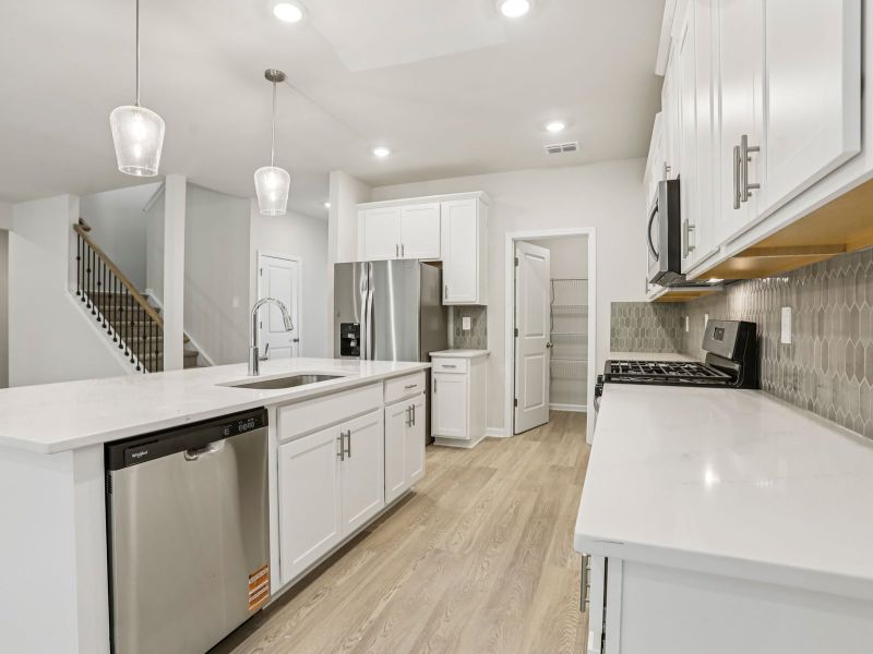 The Johnson Basement floorplan with the Lush White interior package.