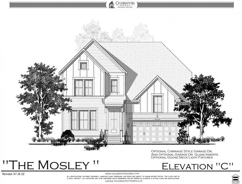 Representative rendering of the exterior for the Mosley by Celebration Homes (Image 22).
