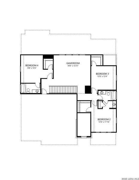 2D floor plan layout of this home in Haby Hill 60s, San Antonio, TX (Image 5). 2D floor plan layout of this home in Haby Hill 60s, San Antonio, TX (Image 5).