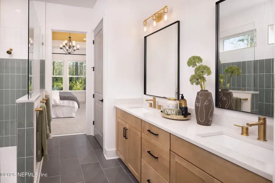 Furnished interior view inside a new home in Crosswinds 40’, Ponte Vedra (Image 3).