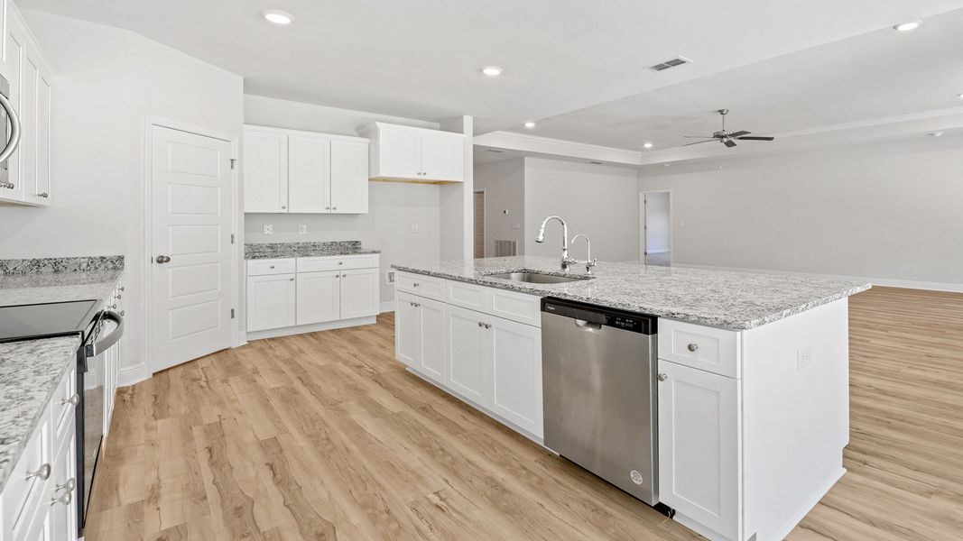 Representative furnished interior of a home built from the The Hawthorne by D.R. Horton in Meadows at Rehwinkel, Crawfordville (Image 35).