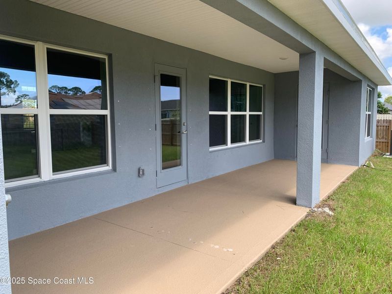 Exterior details and patio area of a home in Palm Bay, Palm Bay (Image 4). Exterior details and patio area of a home in Palm Bay, Palm Bay (Image 4).