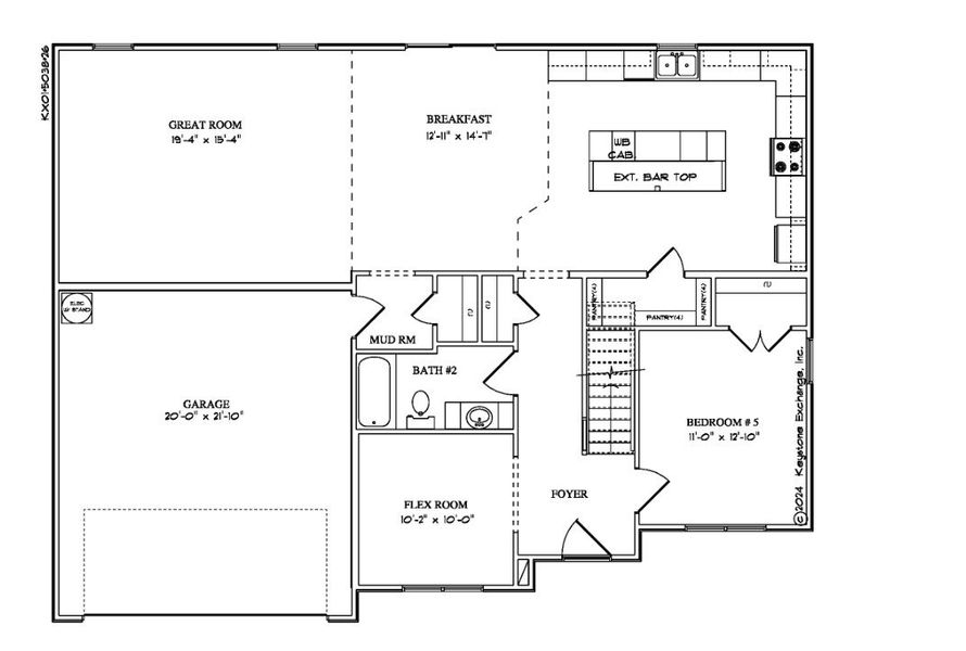 2D floor plan layout for the The Colebrooke by West Homes in Hardins Landing, Spring Hill, TN (Image 3). 2D floor plan layout for the The Colebrooke by West Homes in Hardins Landing, Spring Hill, TN (Image 3).