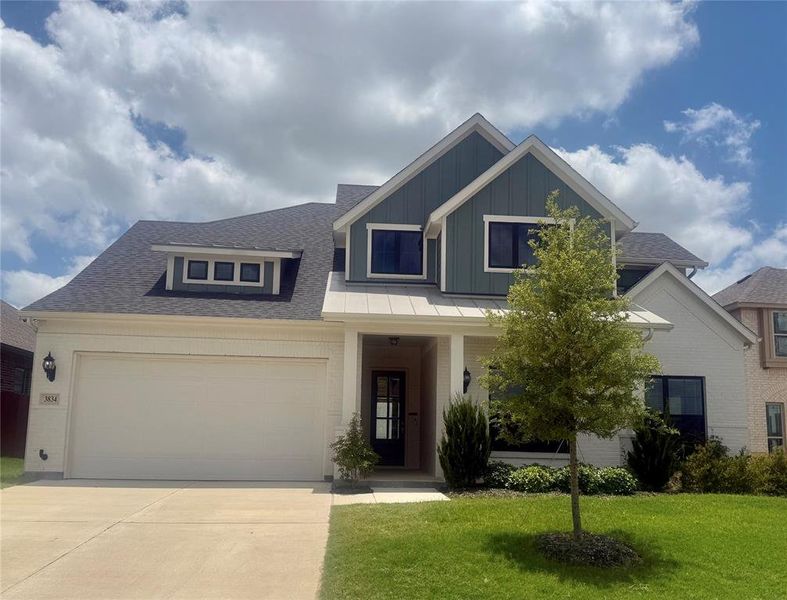 Front exterior of a new home in Villages of Walnut Grove Phase 1, Midlothian, TX, highlighting curb appeal (Image 1). Front exterior of a new home in Villages of Walnut Grove Phase 1, Midlothian, TX, highlighting curb appeal (Image 1).