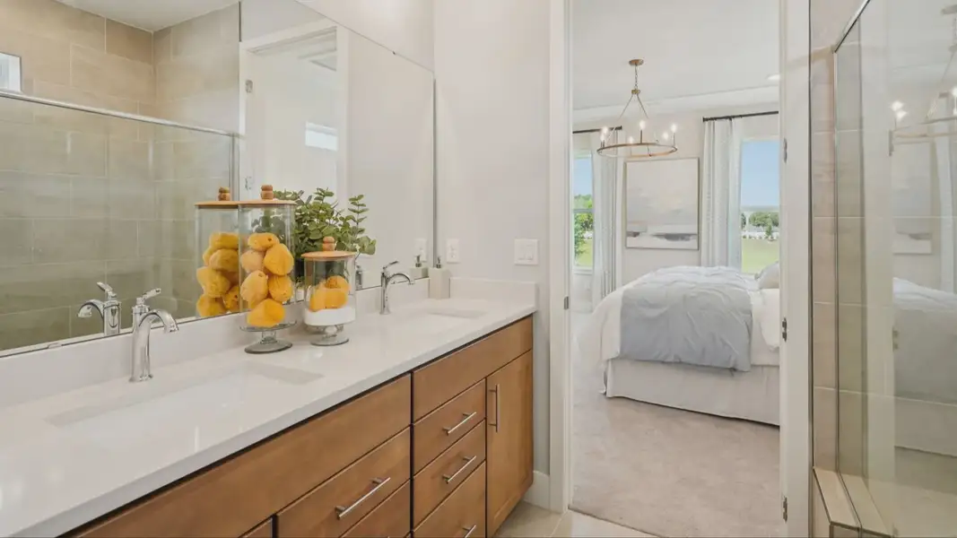 Furnished interior view inside a new home in Haven at Diamond Springs, Jacksonville (Image 13).
