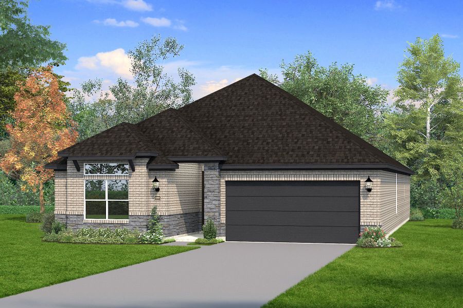 The Bianca - Modern with Stone Elevation The Bianca - Modern with Stone Elevation