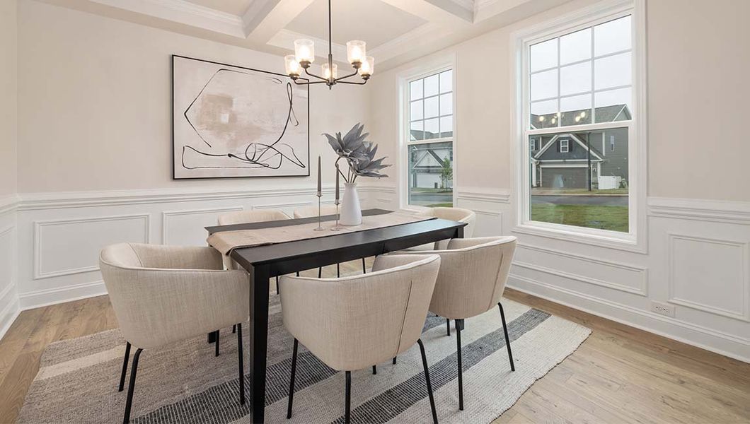 Furnished interior view inside a new home in Falls Cove, Troutman (Image 4).
