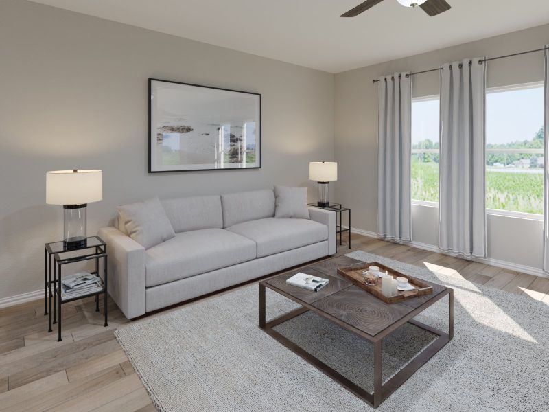 Furnished interior view inside a new home in Morgan Farms, Josephine (Image 4).