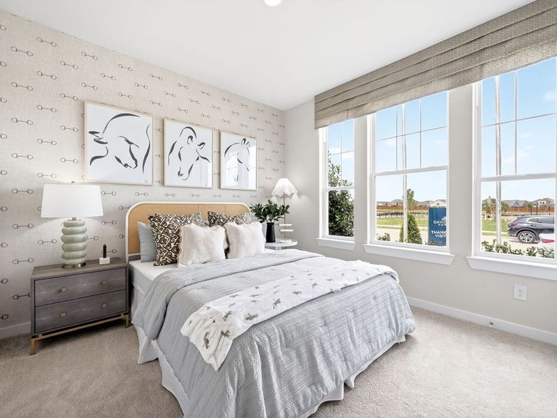 Furnished interior view inside a new home in Parks at Foster Crossing, Anna (Image 25).