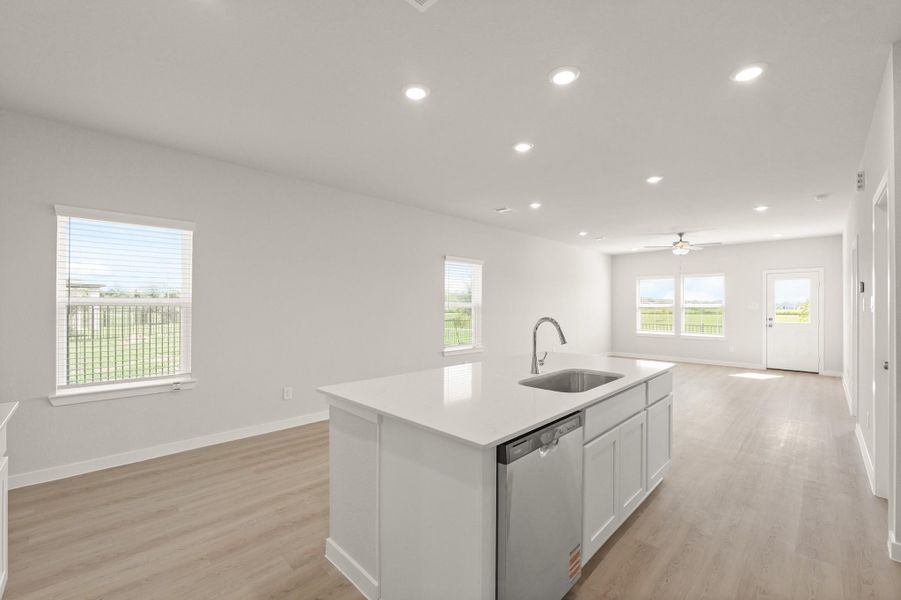 Furnished interior view inside a new home in River Ranch Trails, Dayton (Image 7). Furnished interior view inside a new home in River Ranch Trails, Dayton (Image 7).