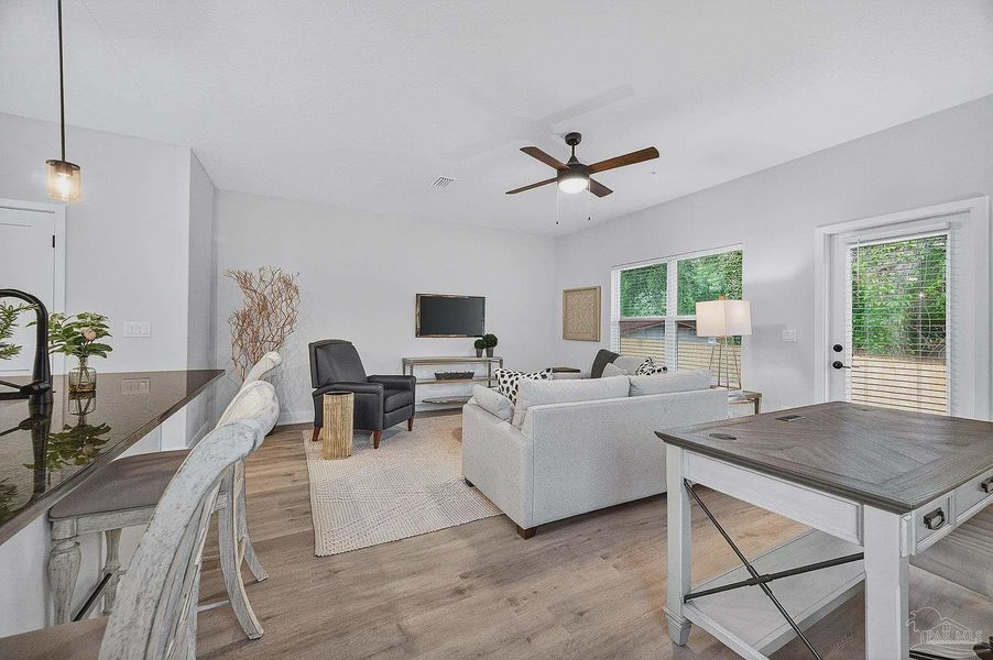 Furnished interior view inside a new home in Lexlee Estates, Pensacola (Image 18).