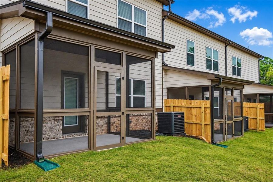 Exterior details and patio area of a home in , Norcross (Image 4). Exterior details and patio area of a home in , Norcross (Image 4).
