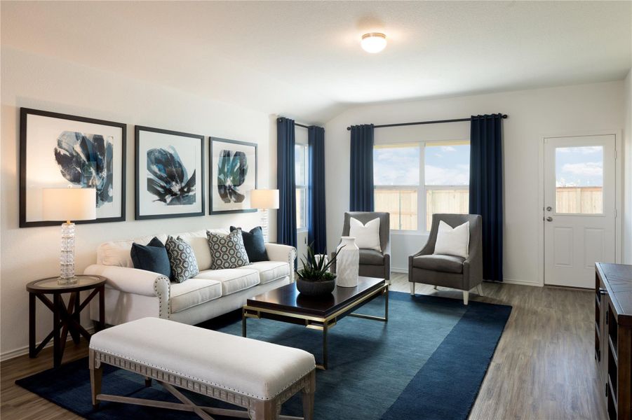 Furnished interior view inside a new home in Meadowlark Preserve: Claremont Collection, Pflugerville (Image 11).