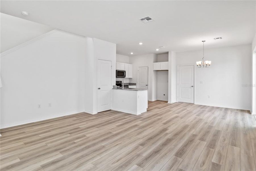 Spacious, unfurnished interior of a new home in Bellaviva III at Westside, Davenport (Image 8). Spacious, unfurnished interior of a new home in Bellaviva III at Westside, Davenport (Image 8).