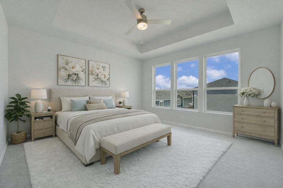 *Virtually Staged Primary Bedroom*