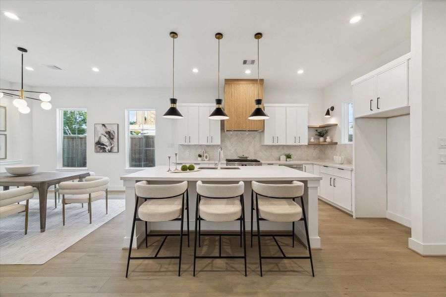 Furnished interior view inside a new home in , Houston (Image 6).
