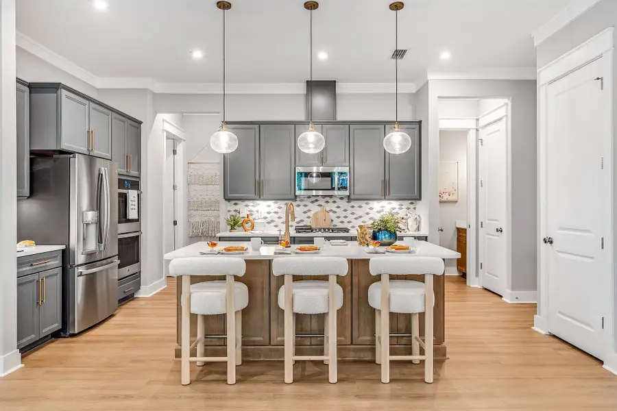Furnished interior view inside a new home in The Villas at Longleaf Park, a Watersound Origins® community, Inlet Beach (Image 4).