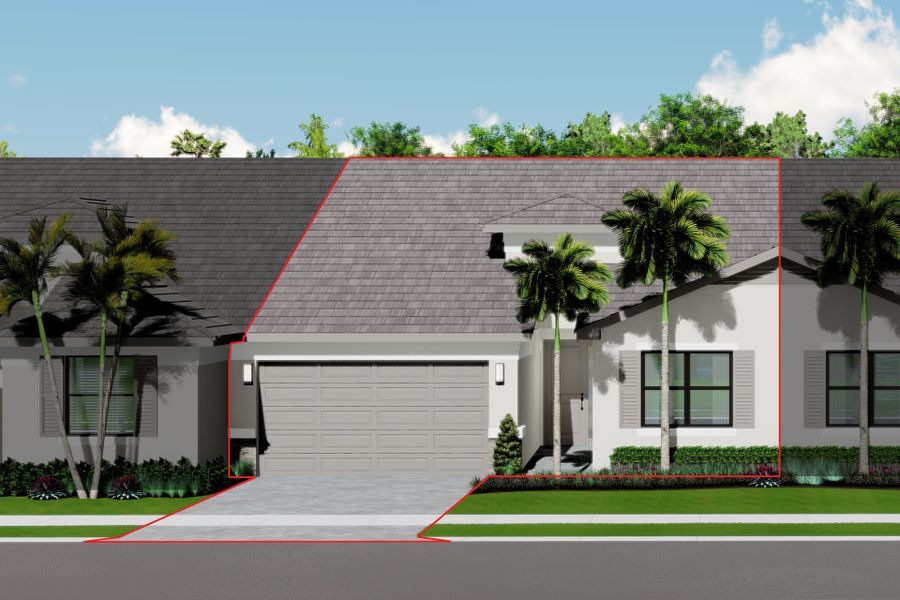 Representative exterior photo of a completed home built from the Sabal II by GL Homes in Valencia Vista at Riverland, Port St. Lucie, FL (Image 2).