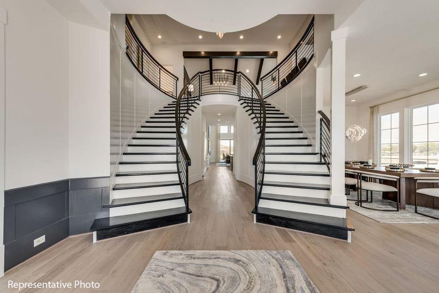 Furnished interior view inside a new home in Park Place, Prosper (Image 9).