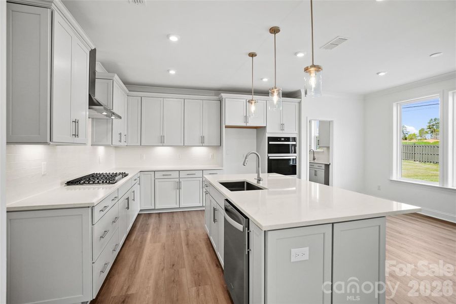 Furnished interior view inside a new home in Parkside Crossing, Charlotte (Image 9).