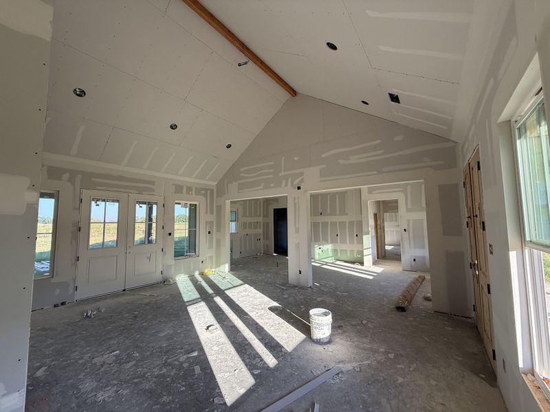 In-progress construction of a new home in Oak Water Ranch, Granbury, TX (Image 7).
