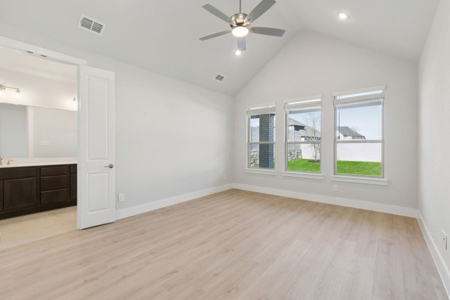 Representative unfurnished interior of a home built from the Statler by Centre Living Homes in Painted Tree Woodland West, McKinney (Image 19). Representative unfurnished interior of a home built from the Statler by Centre Living Homes in Painted Tree Woodland West, McKinney (Image 19).