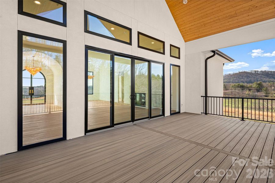 Exterior details and patio area of a home in , Fletcher (Image 28).