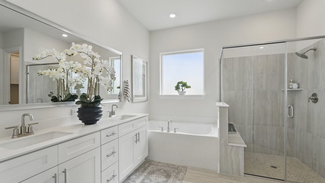 Furnished interior view inside a new home in Peachtree Meadows, Rockwall (Image 16).