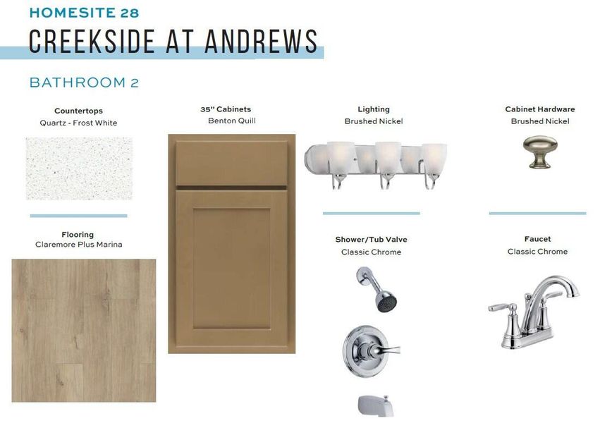 Sample of building materials used in homes in Creekside at Andrews, Summerville (Image 27). Sample of building materials used in homes in Creekside at Andrews, Summerville (Image 27).
