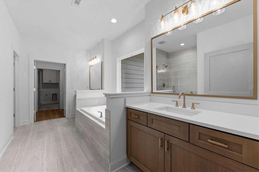 Furnished interior view inside a new home in , Covington (Image 7).