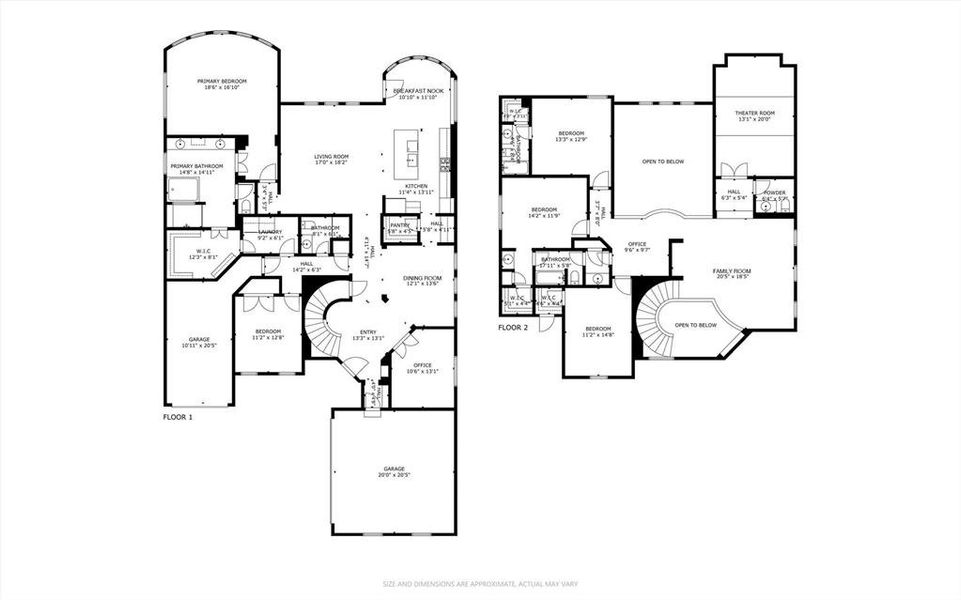 2D floor plan layout of this home in , Northlake, TX (Image 5).