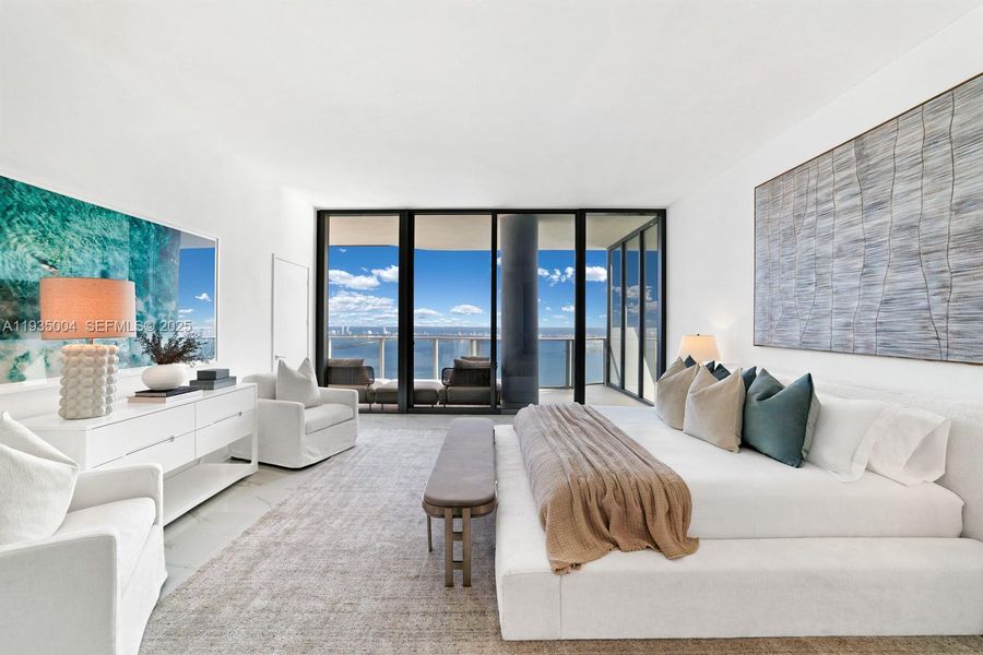 Furnished interior view inside a new home in , Miami (Image 8).