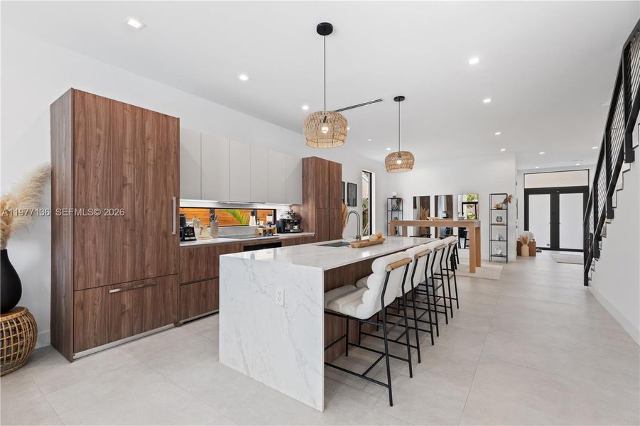 Furnished interior view inside a new home in , Miami (Image 6).