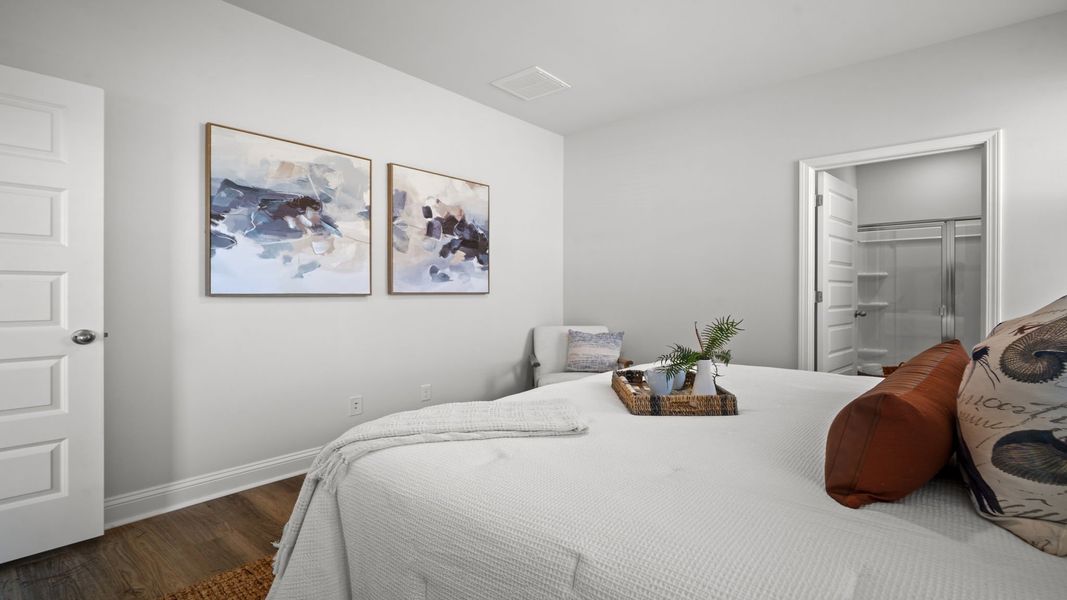 Furnished interior view inside a new home in The Groves at Bees Creek, Ridgeland (Image 14). Furnished interior view inside a new home in The Groves at Bees Creek, Ridgeland (Image 14).