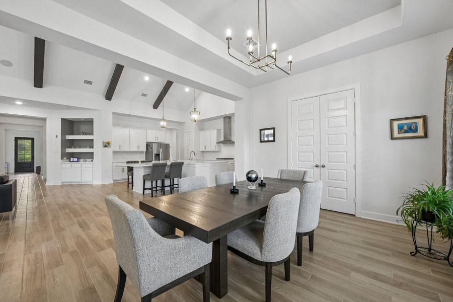 Furnished interior view inside a new home in The Woodlands Hills, Willis (Image 6).