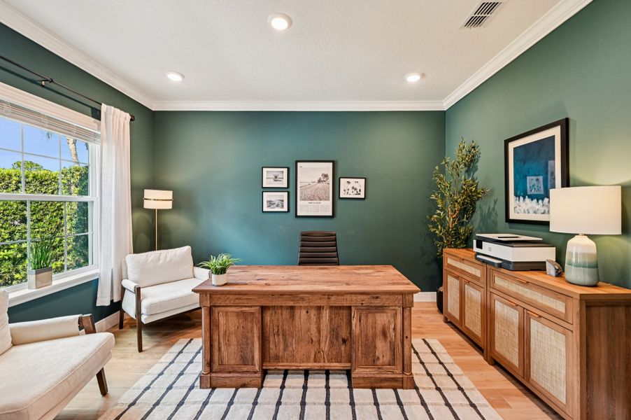 Furnished interior view inside a new home in Vero Lake Estates, Vero Beach (Image 14). Furnished interior view inside a new home in Vero Lake Estates, Vero Beach (Image 14).