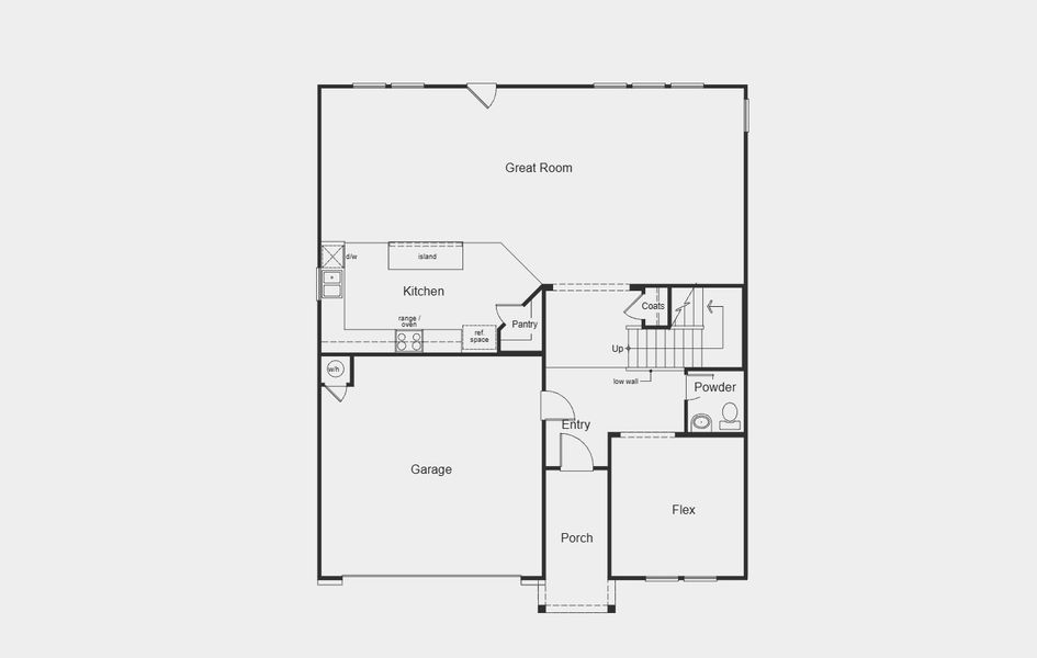 2D floor plan layout for the 2881 by KB Home in Watermill – Classic Collection, Uhland, TX (Image 3). 2D floor plan layout for the 2881 by KB Home in Watermill – Classic Collection, Uhland, TX (Image 3).