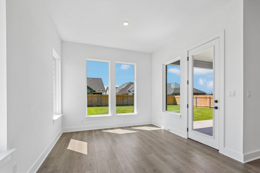 Spacious, unfurnished interior of a new home in Santa Rita Ranch, Liberty Hill (Image 21). Spacious, unfurnished interior of a new home in Santa Rita Ranch, Liberty Hill (Image 21).
