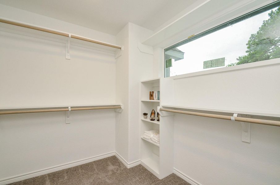 Primary Closet - Image representative of plan only and may vary as built.