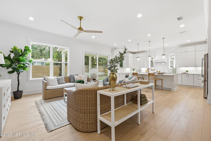 Furnished interior view inside a new home in , Neptune Beach (Image 15). Furnished interior view inside a new home in , Neptune Beach (Image 15).