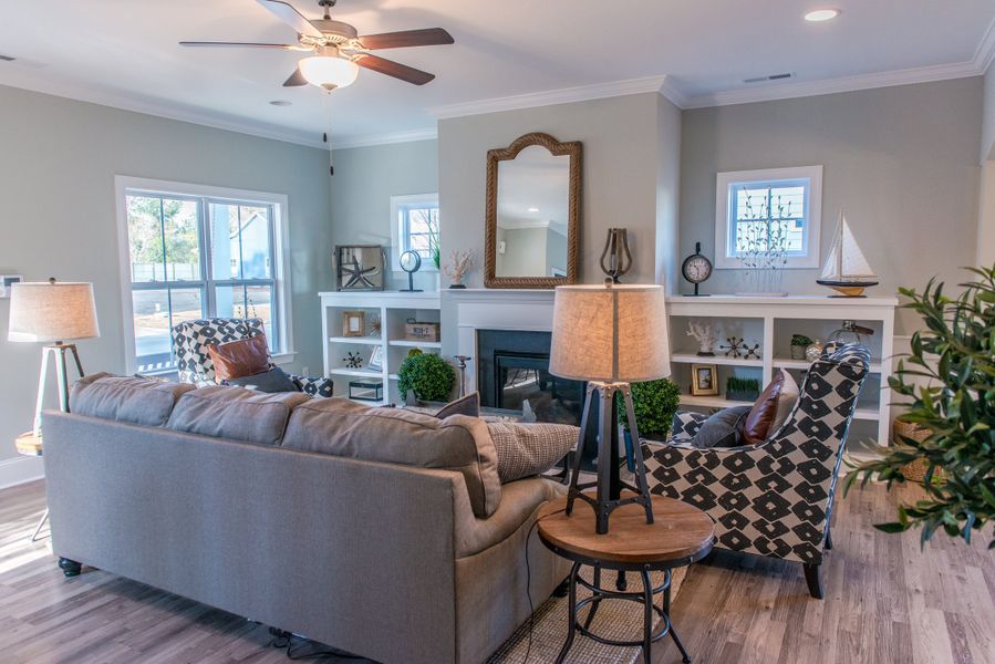 Representative furnished interior of a home built from the Hadley by Bill Clark Homes in The Sanctuary at Sunset Beach, Sunset Beach (Image 9). Representative furnished interior of a home built from the Hadley by Bill Clark Homes in The Sanctuary at Sunset Beach, Sunset Beach (Image 9).
