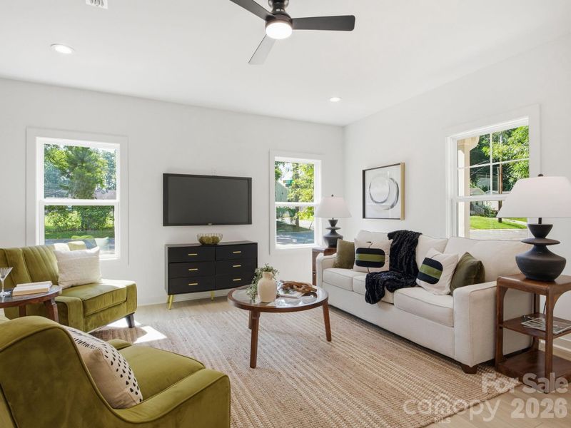 Furnished interior view inside a new home in , Charlotte (Image 13).