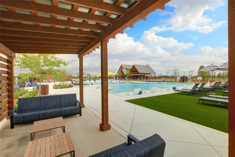 Community Amenity Patio by the pool