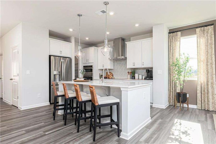 Furnished interior view inside a new home in River Oaks, Locust Grove (Image 9).