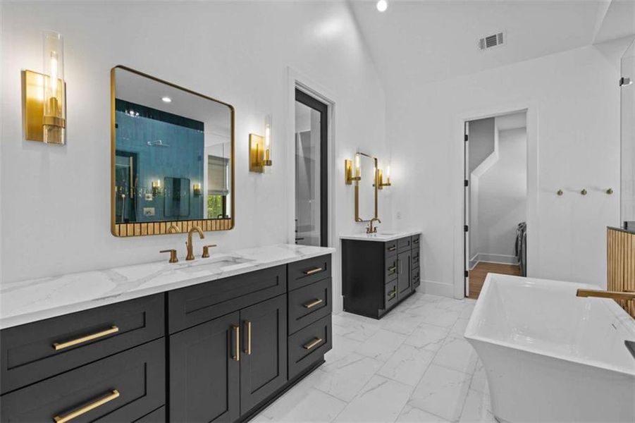 Furnished interior view inside a new home in , Monroe (Image 15).