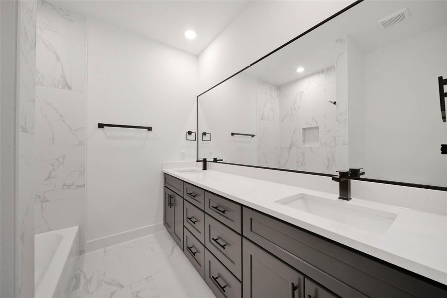 Furnished interior view inside a new home in , Houston (Image 16).